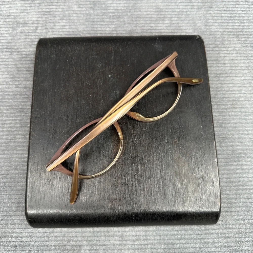Barton Perreira Ava‎ Brown Gradient Cat Eye Y2K Eyeglasses Frames 50-16-145 MAQ